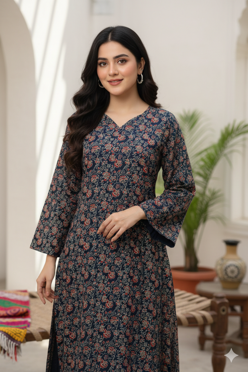 Charcoal Ethnic Motif